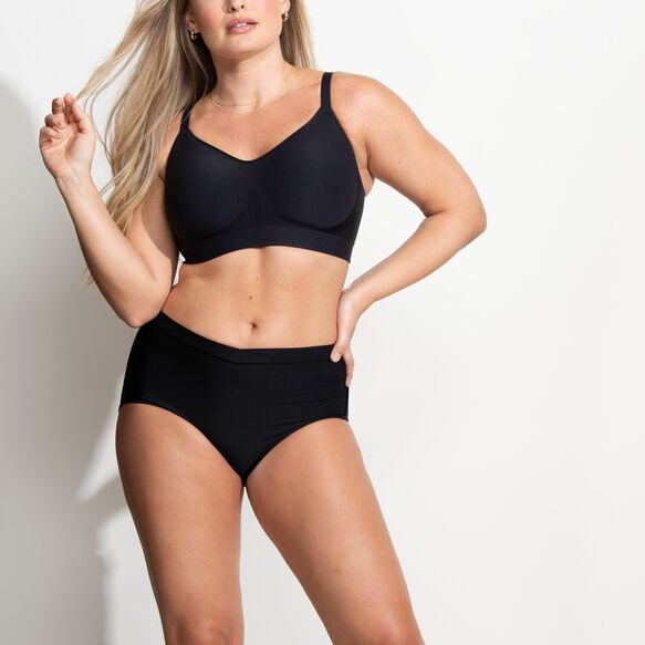 Beyond Comfort® Silky Stretch Brief MIDNIGHT BLACK